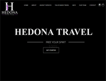 Tablet Screenshot of hedona-travel.com